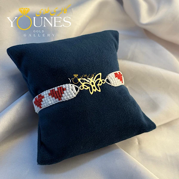 دستبند میوکی شاپرک طلا